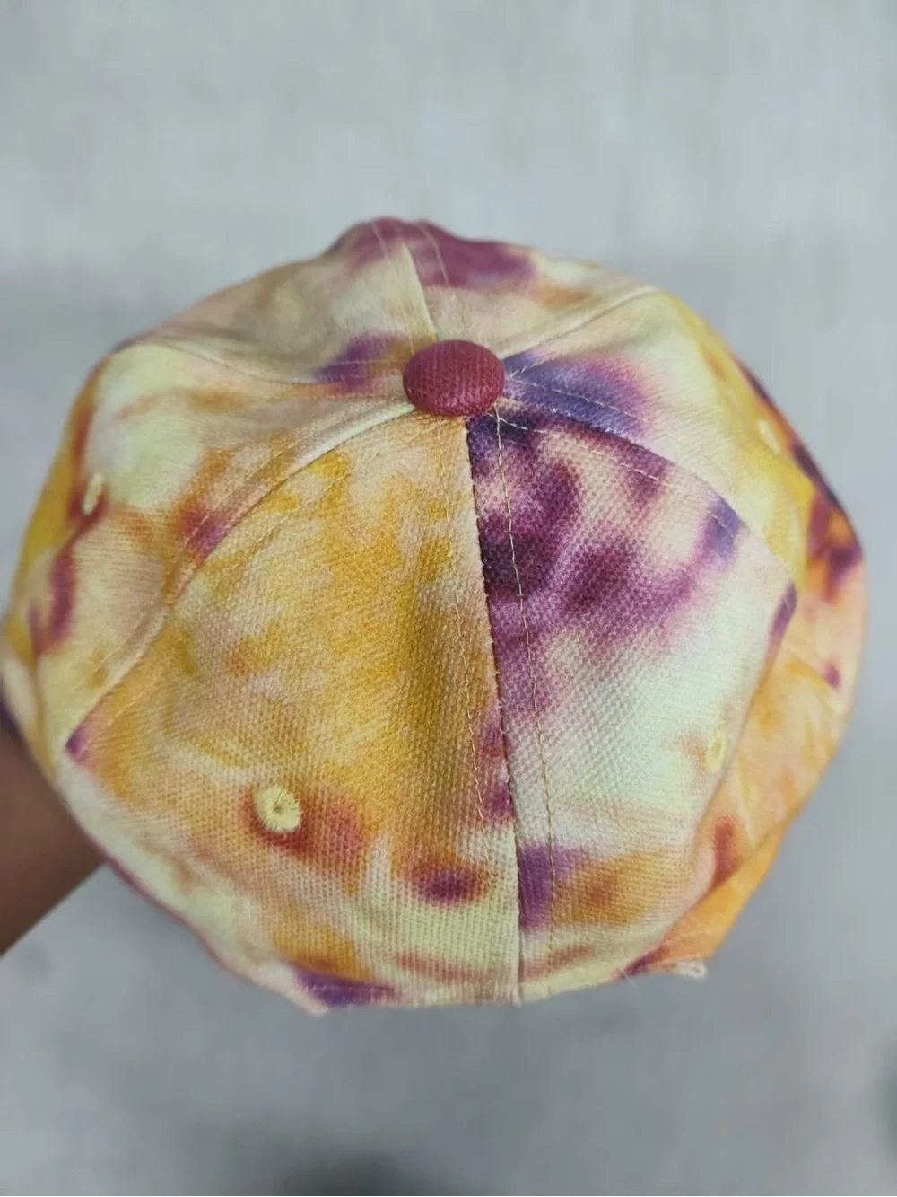 Isabel Marant Tie-Dye Baseball Cap - Yellow & Purple